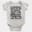 Straight Outta Church Park Short Sleeve Baby Onesie in White Color